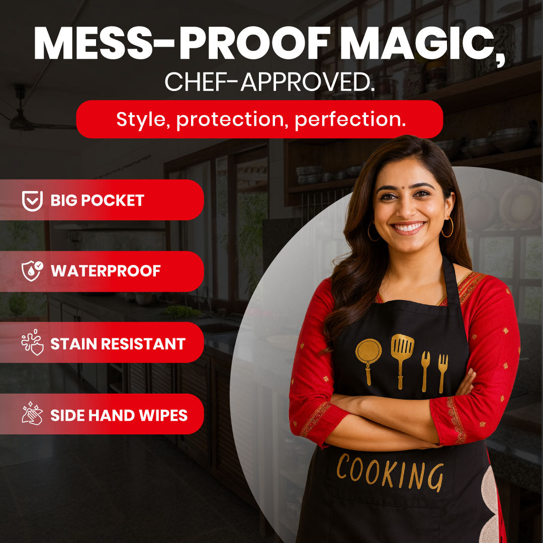 Multipurpose Waterproof Apron - Indian Kitchen | Cooking | Gardening | Painting Buy 1 Get 2 Free