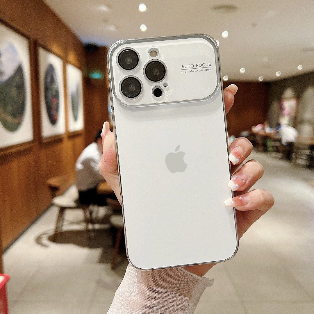 Premium Chromatic Lens Glass Case For iPhone