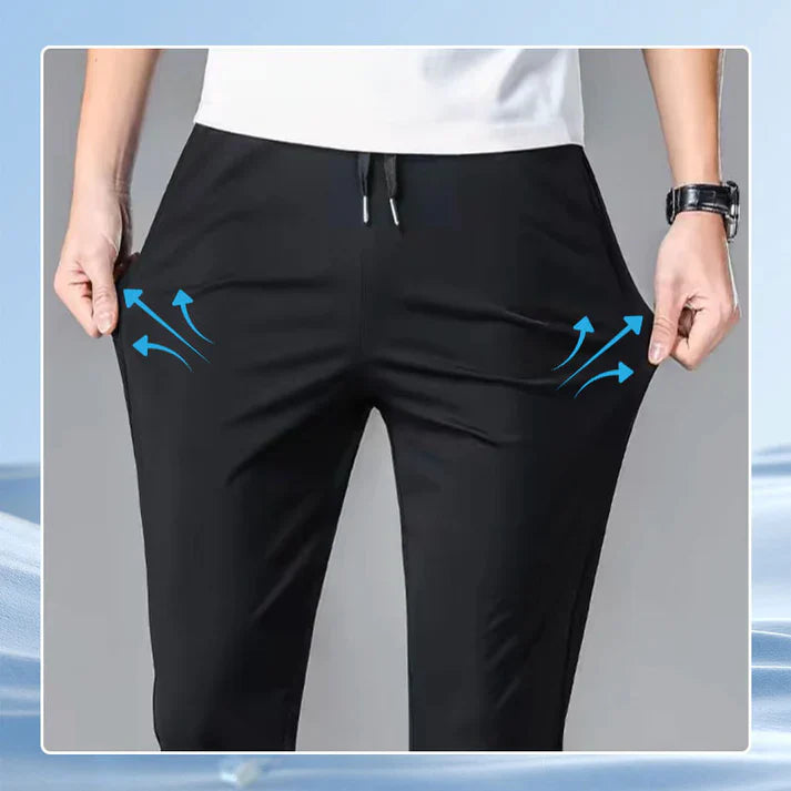 (Buy 1 Get 1 Free) MEN'S HIGH STRETCH SKINNY CARGO PANTS(Black & Grey)