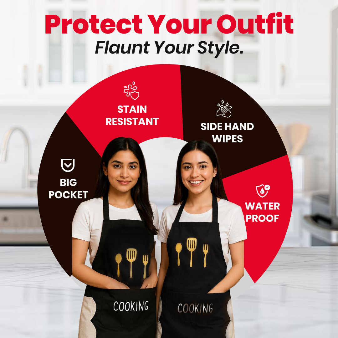 Multipurpose Waterproof Apron - Indian Kitchen | Cooking | Gardening | Painting Buy 1 Get 2 Free