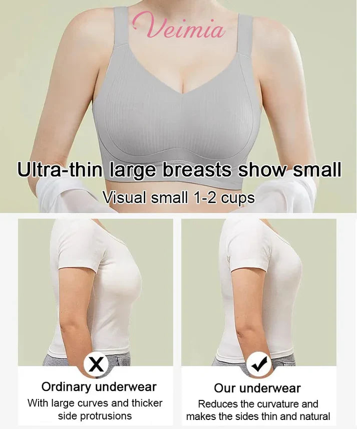 🔥LIMITED TIME OFFER🏆Wire-Free Non-Marking Skin-Friendly Push-Up Bra 🔥(Pack of 4)