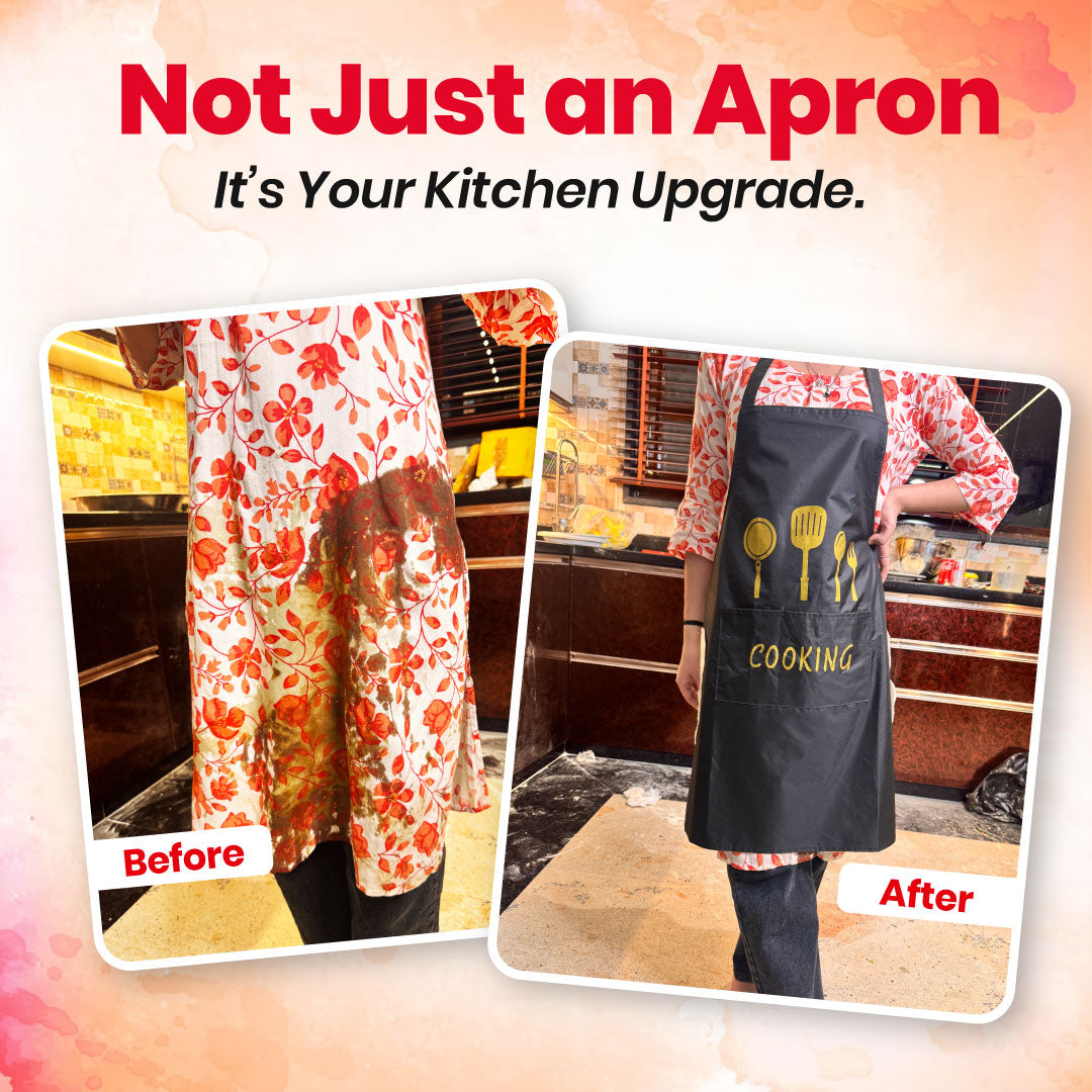 Multipurpose Waterproof Apron - Indian Kitchen | Cooking | Gardening | Painting Buy 1 Get 2 Free