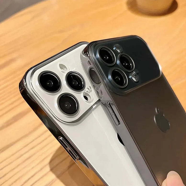 Premium Chromatic Lens Glass Case For iPhone
