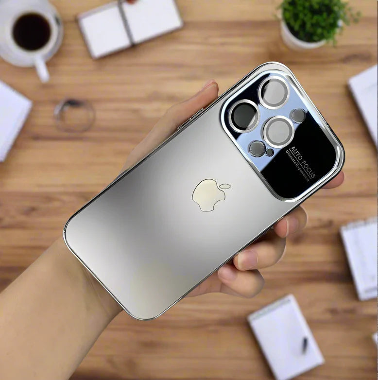 Premium Chromatic Lens Glass Case For iPhone