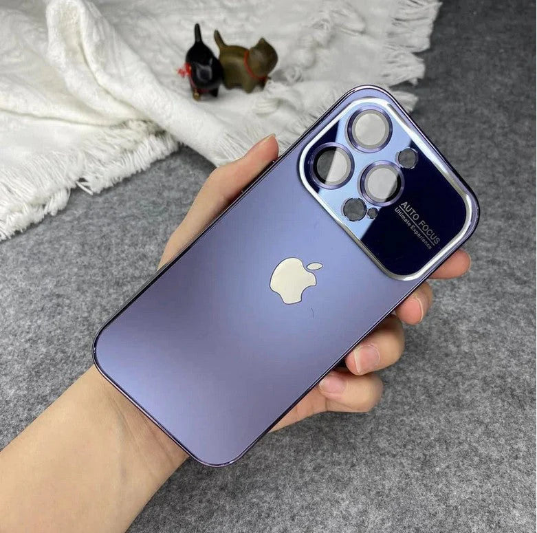 Premium Chromatic Lens Glass Case For iPhone