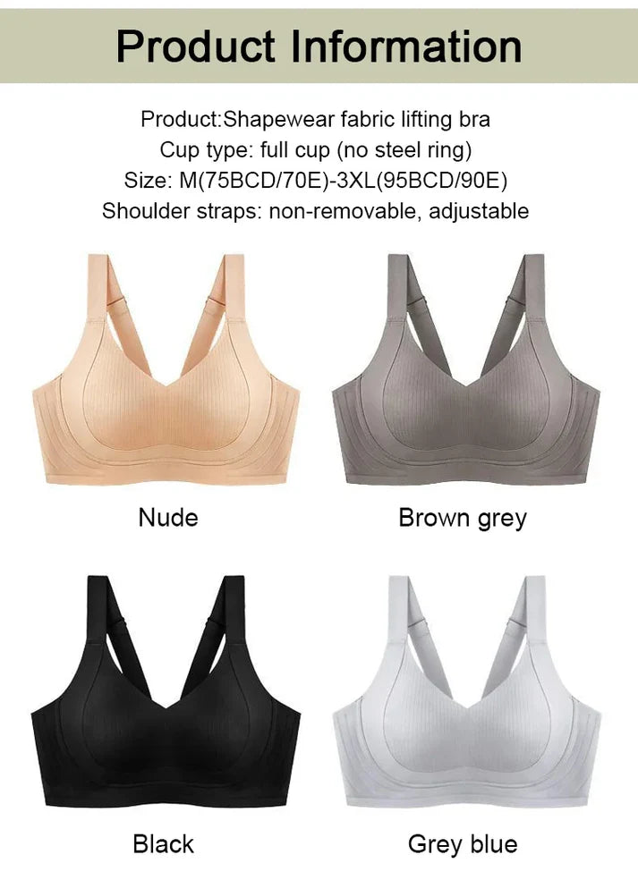 🔥LIMITED TIME OFFER🏆Wire-Free Non-Marking Skin-Friendly Push-Up Bra 🔥(Pack of 4)