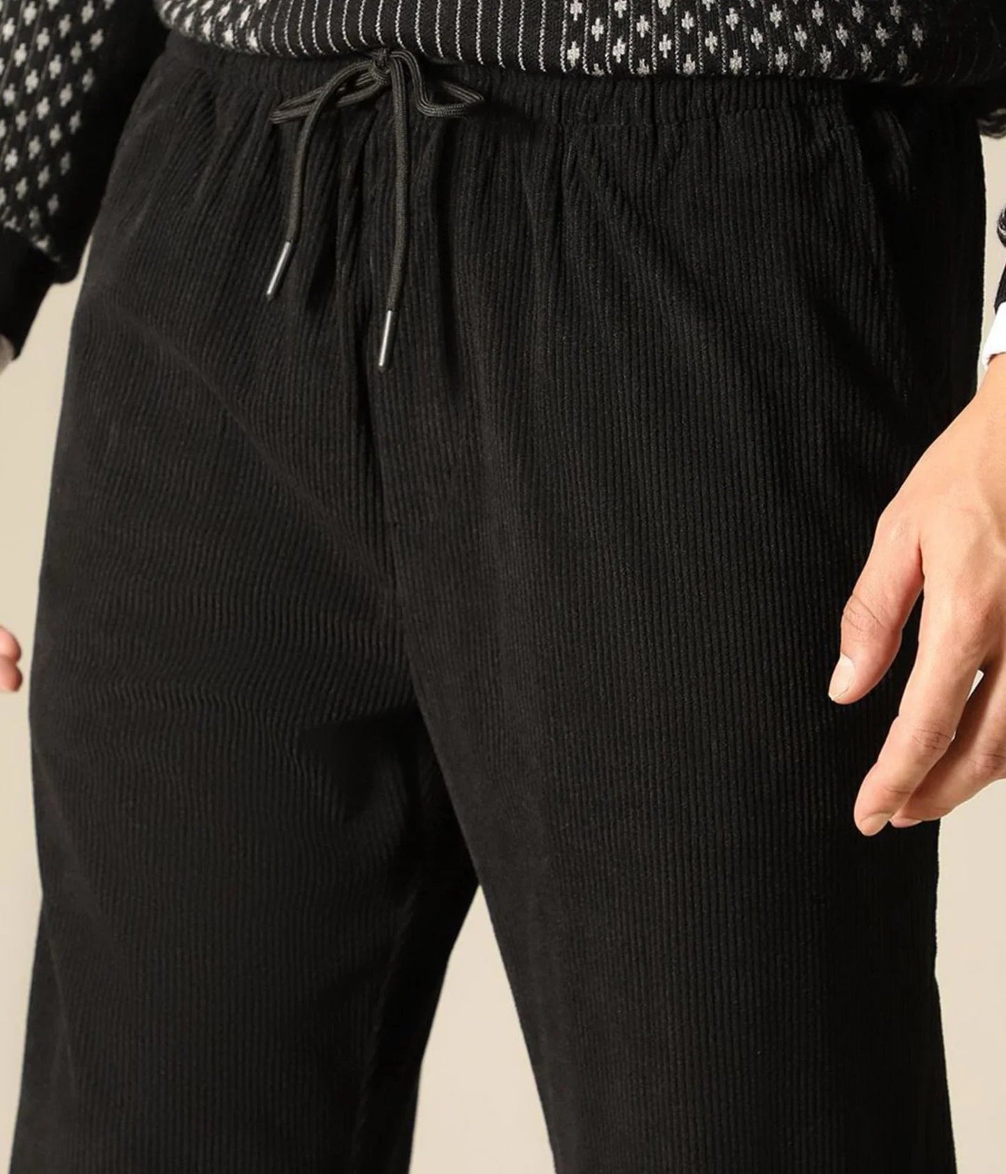 Combo of 2 Cuadray Fabric Stylish Pants | Perfect Blend of Comfort & Style - Black & Grey (Buy 1 Get 1 Freeš„š„)