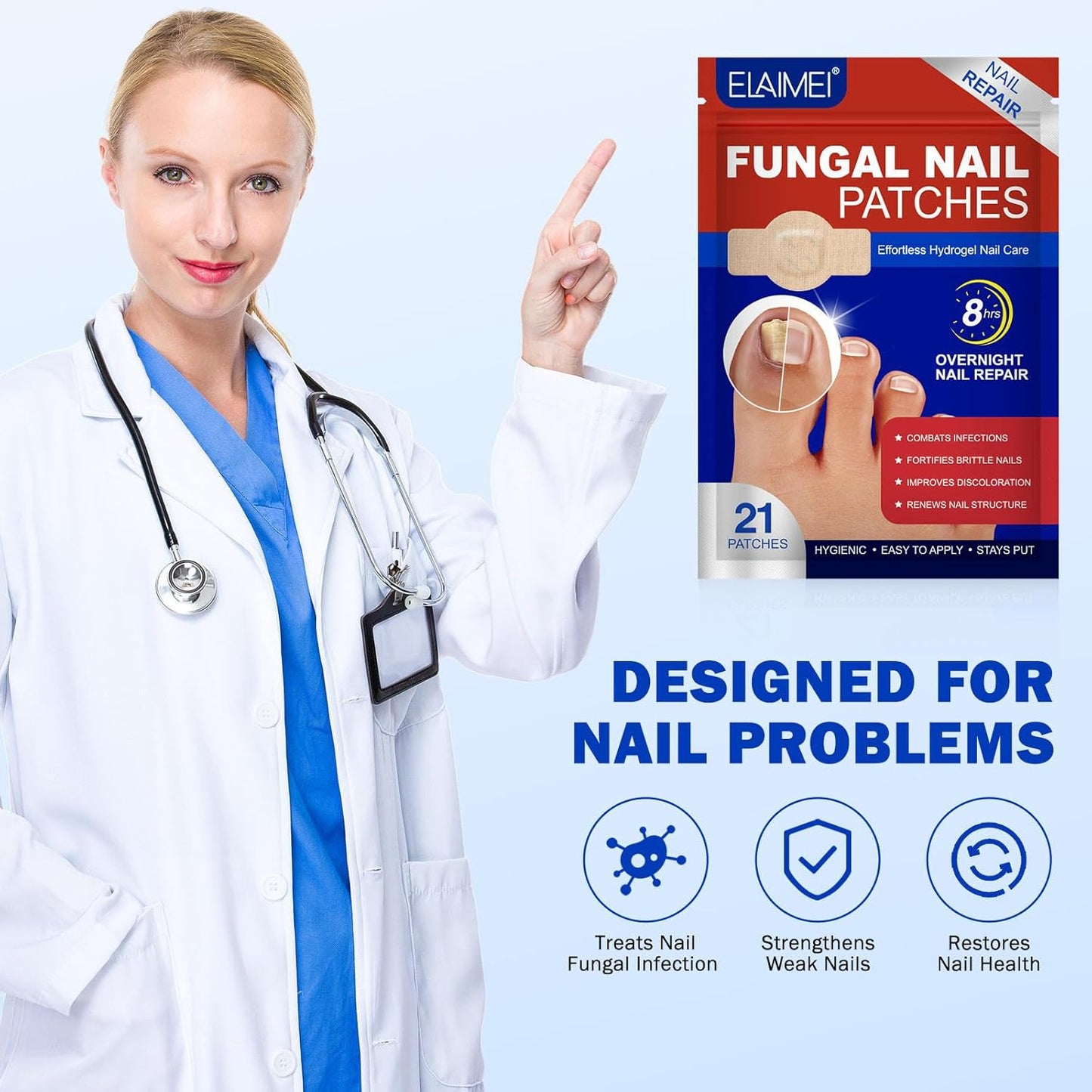 NailHeal - Fungal Nail Patches 🌿💅 ( Buy 1 Get 1 Free🔥🔥)