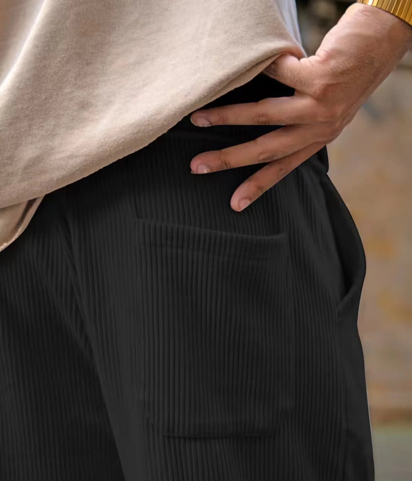 Combo of 2 Cuadray Fabric Stylish Pants | Perfect Blend of Comfort & Style - Black & Grey (Buy 1 Get 1 Freeš„š„)
