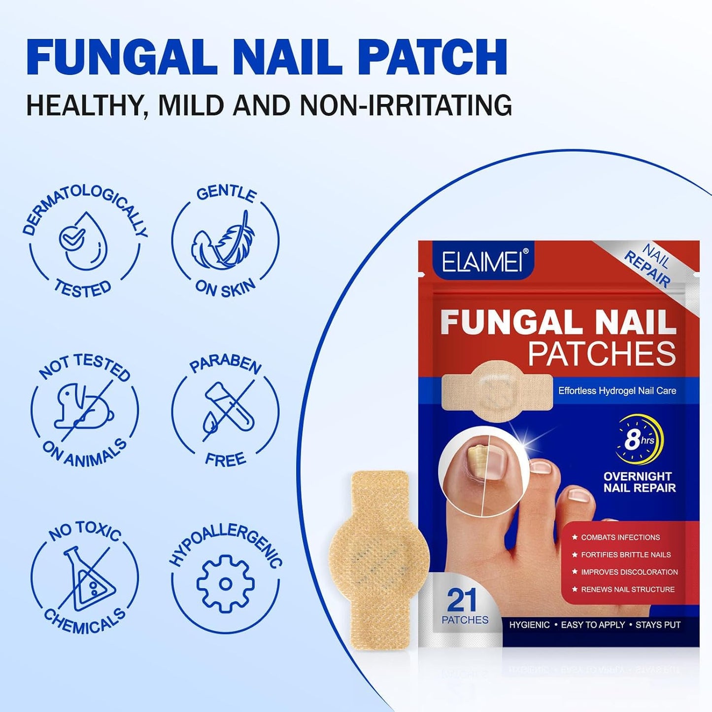 NailHeal - Fungal Nail Patches 🌿💅 ( Buy 1 Get 1 Free🔥🔥)