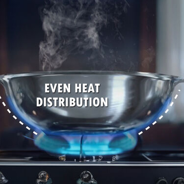 Triply Heavy Stainless Steel Kadai With Lid (1TPK1)