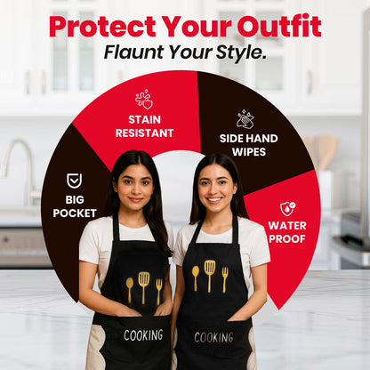 Multipurpose Waterproof Apron - Indian Kitchen | Cooking | Gardening | Painting Buy 1 Get 2 Free