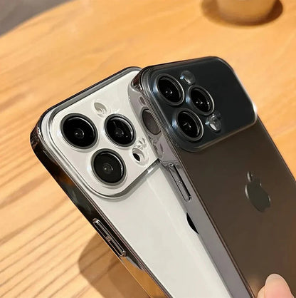 Premium Chromatic Lens Glass Case For iPhone