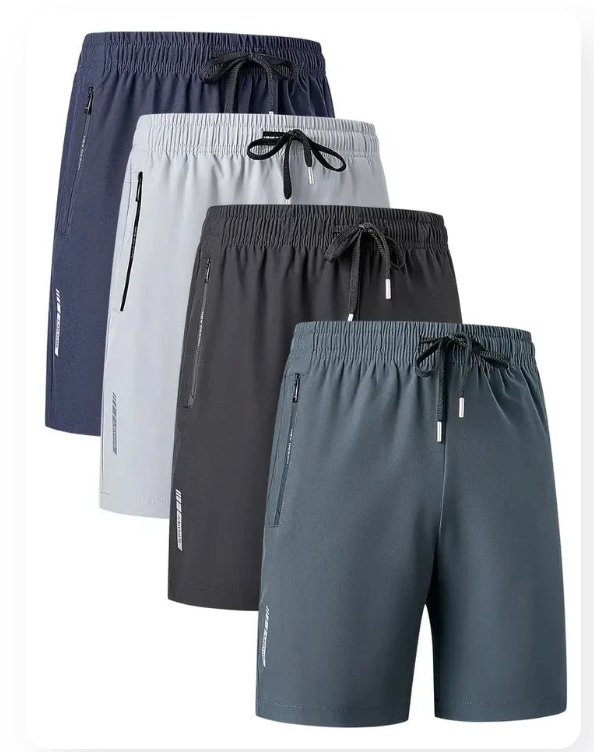 (Pack of 4) Men Stretchable Shorts | Ideal for Regular Summer Casual Wear, Soft Breathable Fabric |Men (Pack of 4)