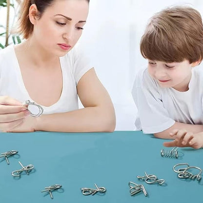 🔥Last Day Promotion 49% OFF-Metal Puzzle Ring,Educational intellectual Toys IQ Toys,Metal Brain teaser Puzzles